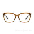 Cheap Ready Stock Full Rim Rectangle Acetate Tortoise Temples Eyewears